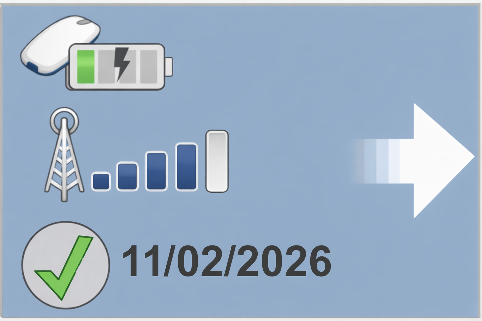 Écran fonctionnement normal MyCareLink Smart™